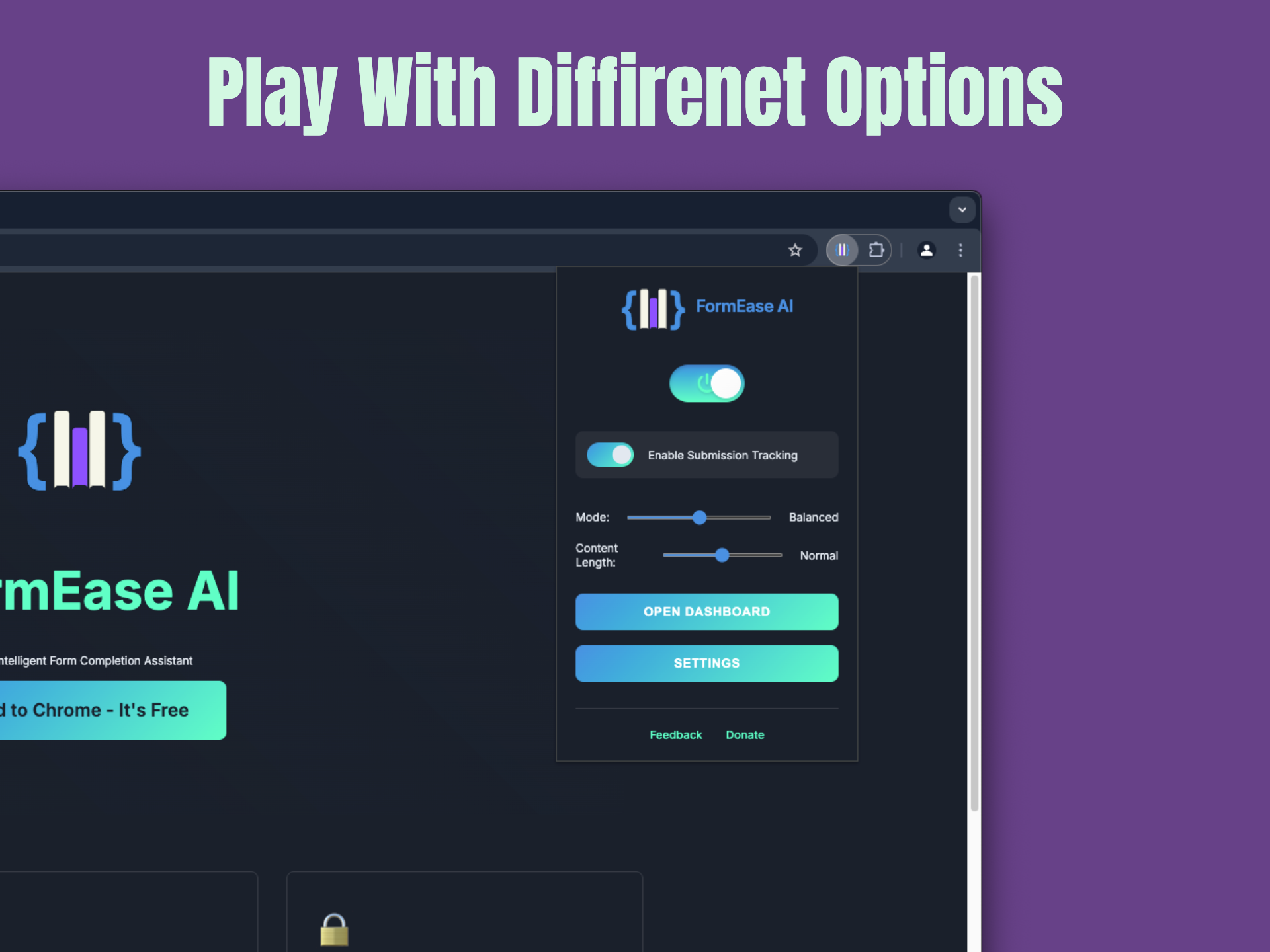 Options step